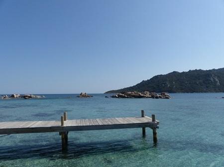 Blick auf den Strand von palombaggia während eines privaten Ausflugs mit dem VTC von Porto Vecchio aus